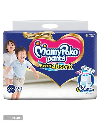 MamyPoko Pants Extra Absorb XXXL20,Unisex Baby, Pack of 20. 18-35 Kg-thumb0