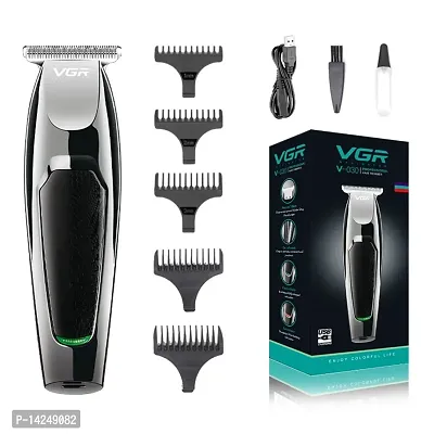 VGR V-030 Professional Hair Trimmer Runtime: 100 min Trimmer for Men (Black)-thumb0