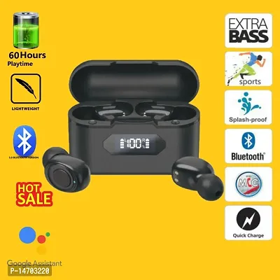 Enacfire Bluetooth Earbuds with 20 hours play time and Digital Display Charging Case Bluetooth Headset-thumb0