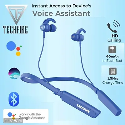 Buy Techfire Fire 500 Pro 40 Hours Playtime Bluetooth Neckband