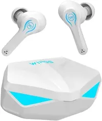 Wings Phantom Wireless Earbuds with 50ms Low Latency Game mode 5.3 Bluetooth Headset  (White, True Wireless)-thumb2