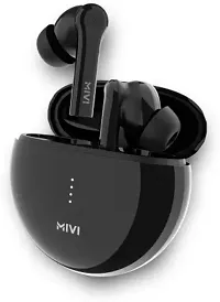 Mivi DuoPods F60 ENC with 50+ Hrs Playtime| Made in India | Powerful Bass | 4 Mics Bluetooth Headset  (Black, True Wireless)-thumb1