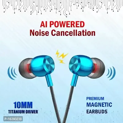 Ucool Nexa 100 Hours Playtime Bluetooth Wireless Neckband headphones Earphone Bluetooth Headset  (Black, Teal Green, In the Ear)-thumb3