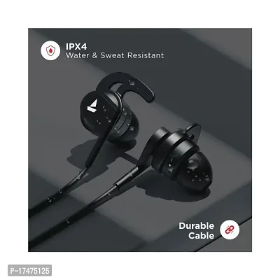 boAt Bassheads 242 in Wired Earphones (Carbon Black)-thumb0
