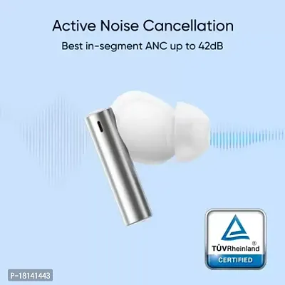 realme Buds Air 3 with Fast Charge  Active Noise Cancellation (ANC) Bluetooth Headset  (Galaxy White, True Wireless)-thumb5