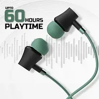 Aroma NB119B Badshah 60 Hours Playing Time Fast Charging Bluetooth Neckband Earphone Bluetooth Headset  (Green, In the Ear)-thumb2