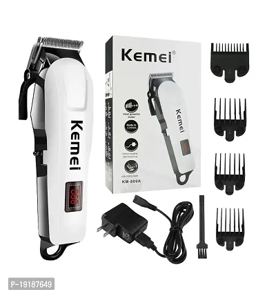809 Trimmer 8640 min Runtime 4 Length Settings Hair Trimmer For Men/Beard Trimmer For Men, Black | All Body trimmer for men | USB Charging (White) (Trimmer 8640-10)-thumb0