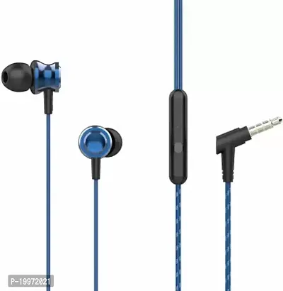 boAt BassHeads 152 with HD Sound, in-line mic, Wired Headset  (Blue, Black, In the Ear)-thumb0