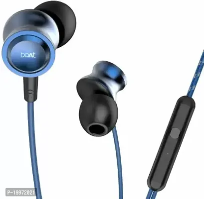 boAt BassHeads 152 with HD Sound, in-line mic, Wired Headset  (Blue, Black, In the Ear)-thumb2