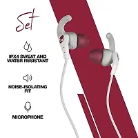 Skullcandy Set Sport Wired In-Earphone with Mic (Vice/Gray/Crimson)-thumb2