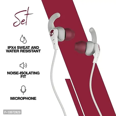 Skullcandy Set Sport Wired In-Earphone with Mic (Vice/Gray/Crimson)-thumb3