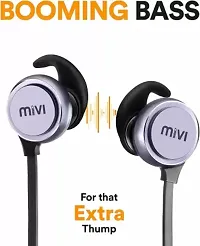 Mivi Thunder Beats Bluetooth Headset  (Gun metal/Black, In the Ear)-thumb1