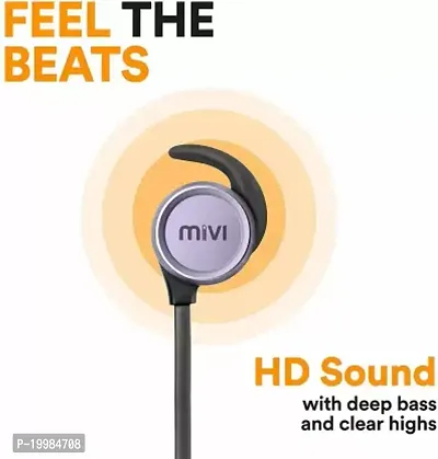 Mivi Thunder Beats Bluetooth Headset  (Gun metal/Black, In the Ear)-thumb4