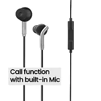 ZEBRONICS Zeb-Bro in Ear Wired Earphones with Mic, 3.5mm Audio Jack, 10mm Drivers, Phone/Tablet Compatible(Black)-thumb1
