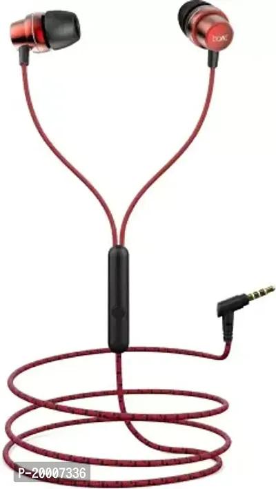 boAt BassHeads 182 Wired Headset  (Raging Red, In the Ear)-thumb0