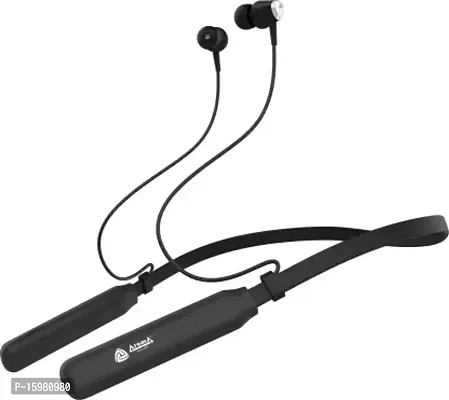 Aroma NB119B Badshah - 40 Hours Playtime Bluetooth Neckband Bluetooth Headset  (Black, In the Ear)-thumb0