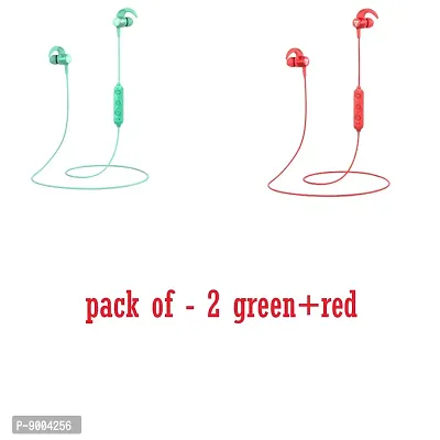 TECHFIRE FIRE 500 Platinum Series Neckband - Low Price Bluetooth Neckband Bluetooth Headset  GREEN AND N95 BLUETOOTH HEADPHONE RED FREE GIFT-thumb0