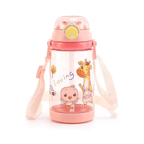 Trendy Antler Creative Cartoon Baby sippy Cups with Straws Leakproof 550 ml For Kids