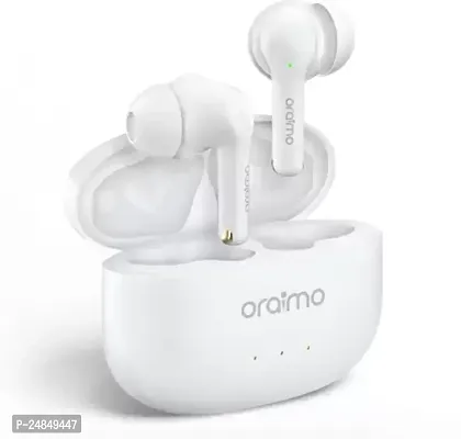 ORAIMO FreePods 3 in Ear TWS Earbuds,36Hrs Playtime ,4-mic ENC Noise Cancelling Bluetooth Headset  (White, True Wireless)-thumb0