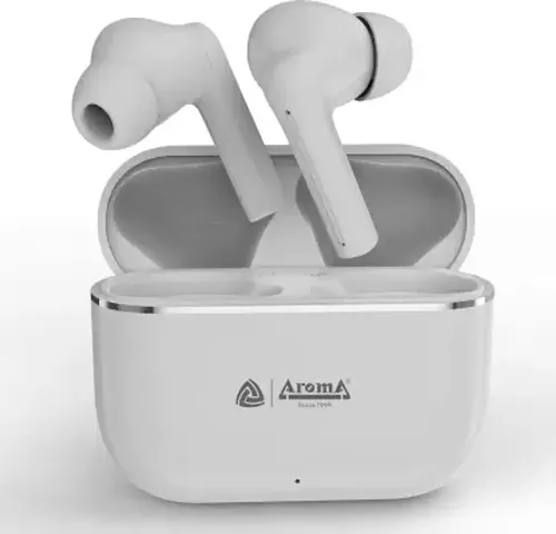 Aroma NB140 Galaxy 50 Hours* Playtime, Deep Bass, Fast Charging True Wireless Earbuds Bluetooth Headset  (White, True Wireless)