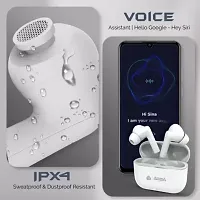 Aroma NB140 Galaxy 50 Hours* Playtime, Deep Bass, Fast Charging True Wireless Earbuds Bluetooth Headset  (White, True Wireless)-thumb1