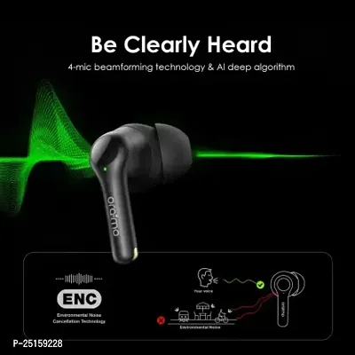 ORAIMO FreePods 3 in Ear TWS Earbuds,36Hrs Playtime ,4-mic ENC Noise Cancelling Bluetooth Headset  (Black, True Wireless)-thumb4