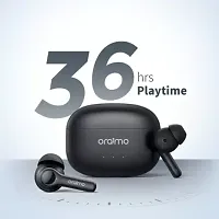 ORAIMO FreePods 3 in Ear TWS Earbuds,36Hrs Playtime ,4-mic ENC Noise Cancelling Bluetooth Headset  (Black, True Wireless)-thumb2