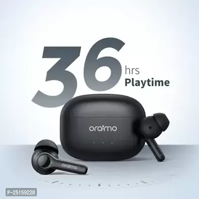 ORAIMO FreePods 3 in Ear TWS Earbuds,36Hrs Playtime ,4-mic ENC Noise Cancelling Bluetooth Headset  (Black, True Wireless)-thumb3