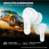 truke Buds S2 Lite True Wireless Made in India Earbuds with MEMS Quad-Mic ENC, 48H Playtime, 10mm Real Titanium Speaker, Gaming Mode, Type-C Fast Charge, AAC Codec, BT 5.1, IPX4 (White)-thumb3