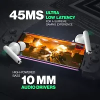 Aroma NB132 Graph 48 Hours Playing Time TWS Earbuds With 45 Ms Low Latency Bluetooth Gaming Headset  (White, True Wireless)-thumb4