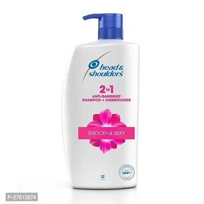 Head  Shoulders 2-In-1 Smooth  Silky Anti Dandruff Shampoo + Conditioner For Women  Men, 1L