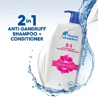 Head  Shoulders 2-In-1 Smooth  Silky Anti Dandruff Shampoo + Conditioner For Women  Men, 1L-thumb1