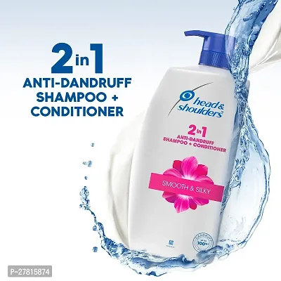 Head  Shoulders 2-In-1 Smooth  Silky Anti Dandruff Shampoo + Conditioner For Women  Men, 1L-thumb2