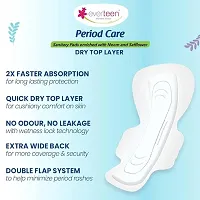XXL Dry Neem-Safflower Sanitary Pads for Women - 40 Pads, Rash Free, Anti Tan, Skin Friendly, Double Wing Shape, Advanced Leak Protection, XX Large, 320mm - 1 Pack (40 Pads)-thumb2