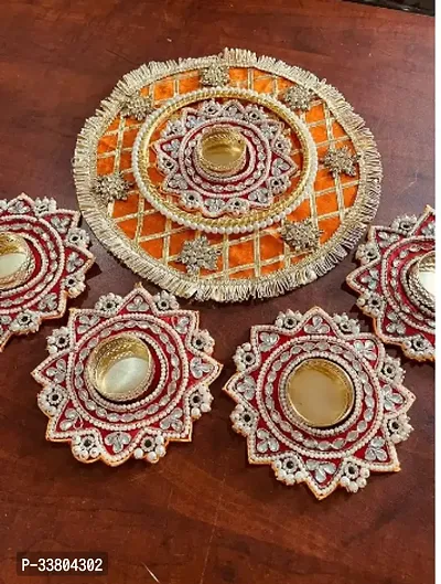 Rangoli Diya Set for Home Decoration-thumb0