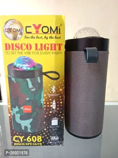 608 Wireless Bluetooth Speaker 10W, Disco Light Ball with Unique Laser Patterns | Hi-fi Stereo Sound Surround Up to 12 Hours Playback Time | Media Players with Multi Modes USB/FM/Micro SD Card-thumb0