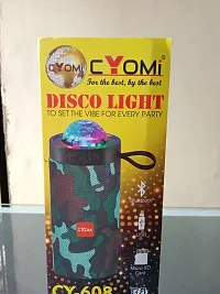 608 Wireless Bluetooth Speaker 10W, Disco Light Ball with Unique Laser Patterns | Hi-fi Stereo Sound Surround Up to 12 Hours Playback Time | Media Players with Multi Modes USB/FM/Micro SD Card-thumb3