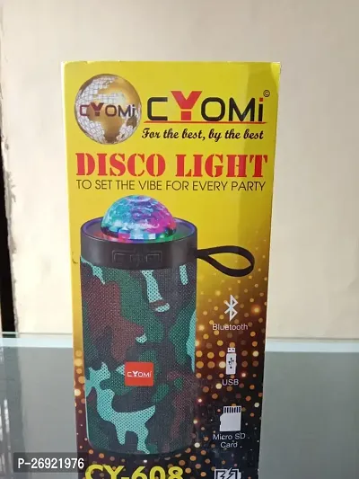 608 Wireless Bluetooth Speaker 10W, Disco Light Ball with Unique Laser Patterns | Hi-fi Stereo Sound Surround Up to 12 Hours Playback Time | Media Players with Multi Modes USB/FM/Micro SD Card-thumb4