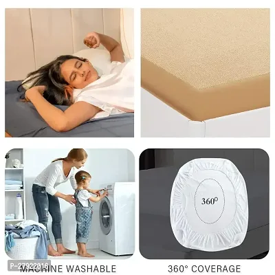 Waterproof Mattress Protector 100% Terry Cotton Waterproof Bed Protector for Baby and Adults-thumb5