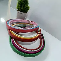 Wardrobe Era -Simple Fashion Colourful Plastic Elastic Hair Bands Wavy Hair Comb Shine Hairband for Women, girls and laddy-thumb4