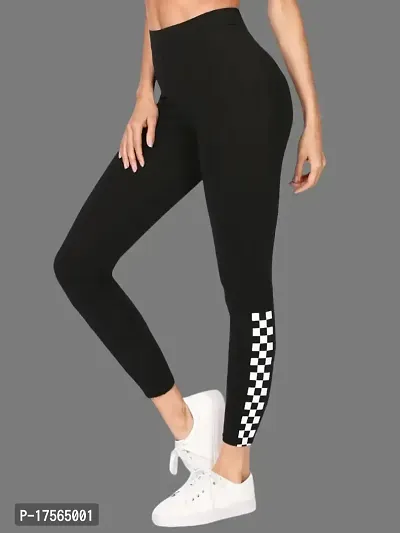 Stylish Black Poly Lycra Jeggings For Women-thumb2