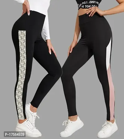 Stylish Black Poly Lycra Jeggings For Women-thumb0