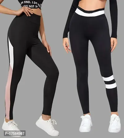 Stylish Black Poly Lycra Jeggings For Women-thumb0