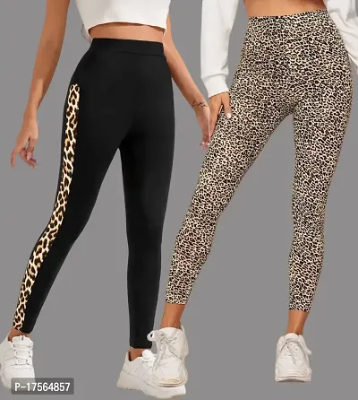 Stylish Black Poly Lycra Jeggings For Women