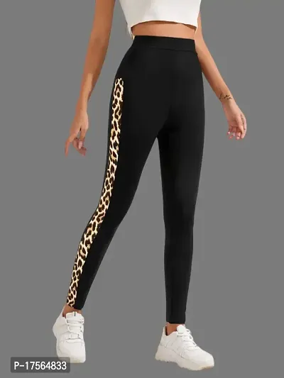 Stylish Black Poly Lycra Jeggings For Women-thumb2