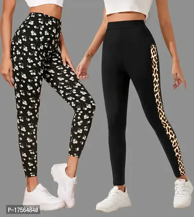 Stylish Black Poly Lycra Jeggings For Women