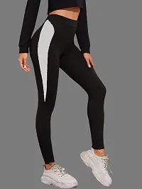 Stylish Black Poly Lycra Jeggings For Women-thumb1