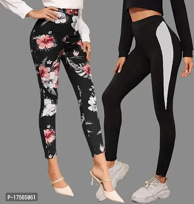 Stylish Black Poly Lycra Jeggings For Women