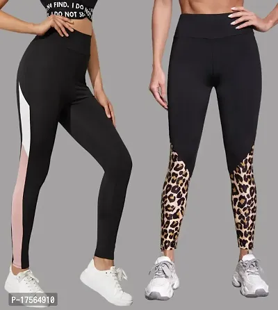 Stylish Black Poly Lycra Jeggings For Women-thumb0