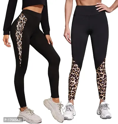 Stylish Multicoloured Poly Lycra Jeggings For Women